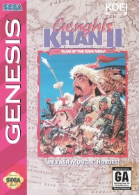 Genghis Khan II: Clan of the Gray Wolf Box Art