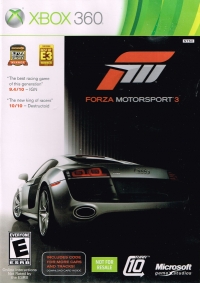 Forza Motorsport 3 (Not for Resale) Box Art