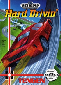 Hard Drivin' (1990 cart) Box Art