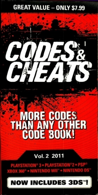 Codes & Cheats, Vol. 2 2011 Box Art