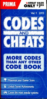 Codes & Cheats, Vol. 1 2013 Box Art