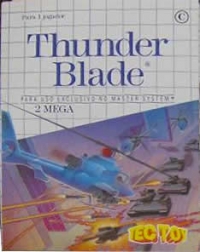 Thunder Blade (cardboard 3 tab) Box Art
