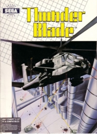 Thunder Blade (5.25 Disk) Box Art