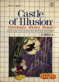 Castle of Illusion Estrelando Mickey Mouse (cardboard 3 tab) Box Art