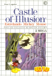 Castle of Illusion Estrelando Mickey Mouse (blue cart label) Box Art