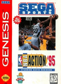 NBA Action '95 starring David Robinson Box Art