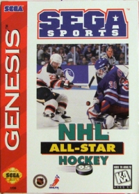 NHL All-Star Hockey '95 Box Art