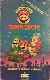 Super Mario Bros. Super Show: Mario's Magic Carpet (VHS) Box Art