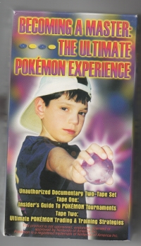 Becoming A Master: The Ultimate Pokémon Experience (VHS) Box Art