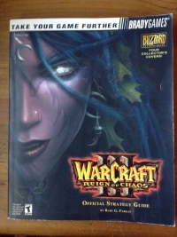 Warcraft III: Reign of Chaos - Bradygames Official Strategy Guide (Night Elves Cover) Box Art