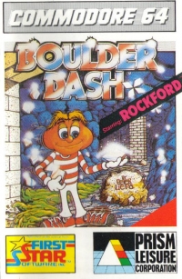 Boulder Dash starring Rockford (cassette) Box Art