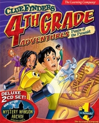 ClueFinders 4th Grade Adventures: Puzzle of the Pyramid Box Art