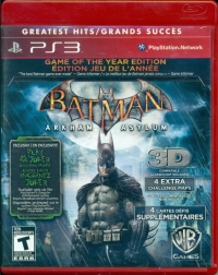 Batman: Arkham Asylum: Game of the Year Edition - Greatest Hits [CA] Box Art