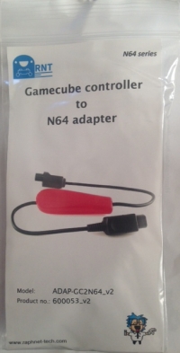GameCube Controller to N64 Adapter (red) Box Art