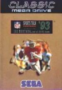 NFL Sports Talk Football '93 starring Joe Montana and all 28 NFL Teams - Classic Box Art