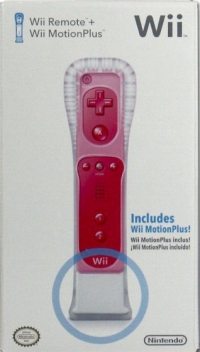 Nintendo Wii Remote + Wii MotionPlus (pink) Box Art