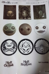 NieR Music Concert & Talk Live Merchandise - Sticker Sheet Box Art