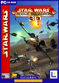 Star Wars: Rogue Squadron 3D - LucasArts Classic Box Art