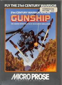 Gunship (grey box / disk) Box Art