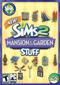 Sims 2, The: Mansion & Garden Stuff Box Art