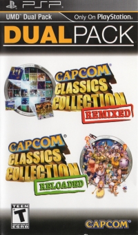 Dual Pack: Capcom Classics Collection Remixed + Capcom Classics Collection Reloaded Box Art
