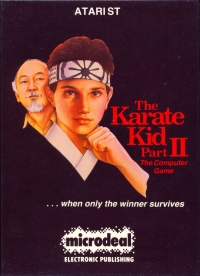 Karate Kid Part II, The: The Computer Game Box Art