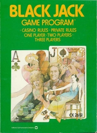 Blackjack (text label / Use with Standard Paddle Controllers) Box Art