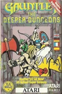 Gauntlet: The Deeper Dungeons (cassette) Box Art