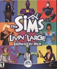 Sims, The: Livin' Large (big box) Box Art