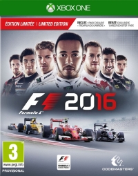 F1 2016 - Limited Edition [BE][NL] Box Art