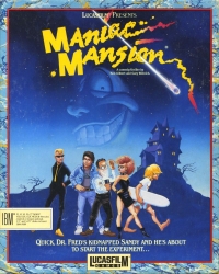 Maniac Mansion (5.25 disk) Box Art