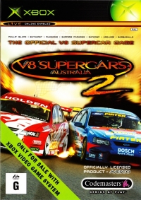V8 Supercars: Australia 2 (Only for Sale With Xbox Video Game System) Box Art