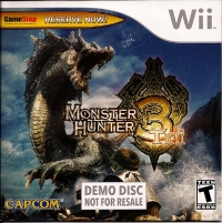Monster Hunter Tri Demo Disc Box Art