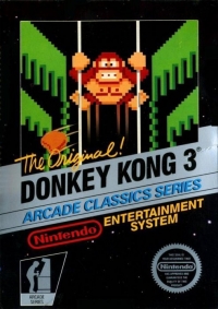 Donkey Kong 3 - Arcade Classics Series (3 screw cartridge) Box Art