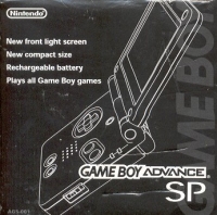 Nintendo Game Boy Advance SP (Black) [JP] Box Art