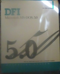 Microsoft MS-DOS 5.0 Box Art