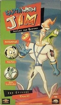 Earthworm Jim: Assault and Battery (VHS) [NA] Box Art