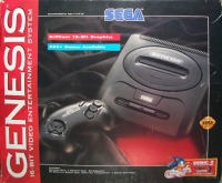 Sega Genesis - Sonic 2 System (white Genesis text) Box Art