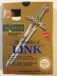 Zelda II: The Adventure of Link (Gold Cartridge) Box Art