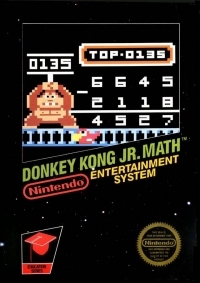 Donkey Kong Jr. Math (3 Screw Cartridge) Box Art