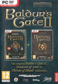 Baldur's Gate II: Shadows of Amn + Baldur's Gate II: Throne of Baal Box Art