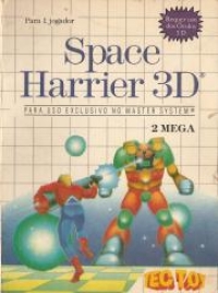 Space Harrier 3D (cardboard 1 tab) Box Art