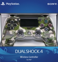 Sony DualShock 4 Wireless Controller CUH-ZCT2U (Green Camouflage) Box Art