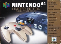 Nintendo 64 (Limited Edition Gold Controller) Box Art