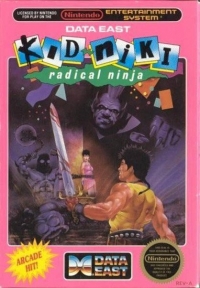 Kid Niki: Radical Ninja (5 screw cartridge) Box Art