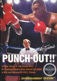 Mike Tyson's Punch-Out!! (5 screw cartridge) Box Art