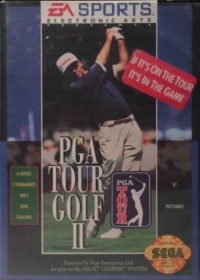 PGA Tour Golf II (6 courses / It's In The Game left / 715501A) Box Art