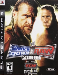 WWE Smackdown vs Raw 2009: Featuring ECW Demo Disc Box Art
