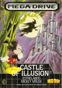 Castle of Illusion Estrelando Mickey Mouse (plastic case / 043060 / InMetro) Box Art