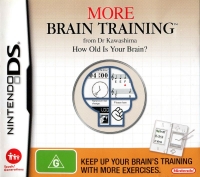 More Brain Training from Dr. Kawashima: How Old Is Your Brain? Box Art